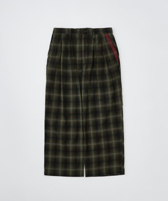 many men many mind TC fleece graphic pants (GRN) M2618010