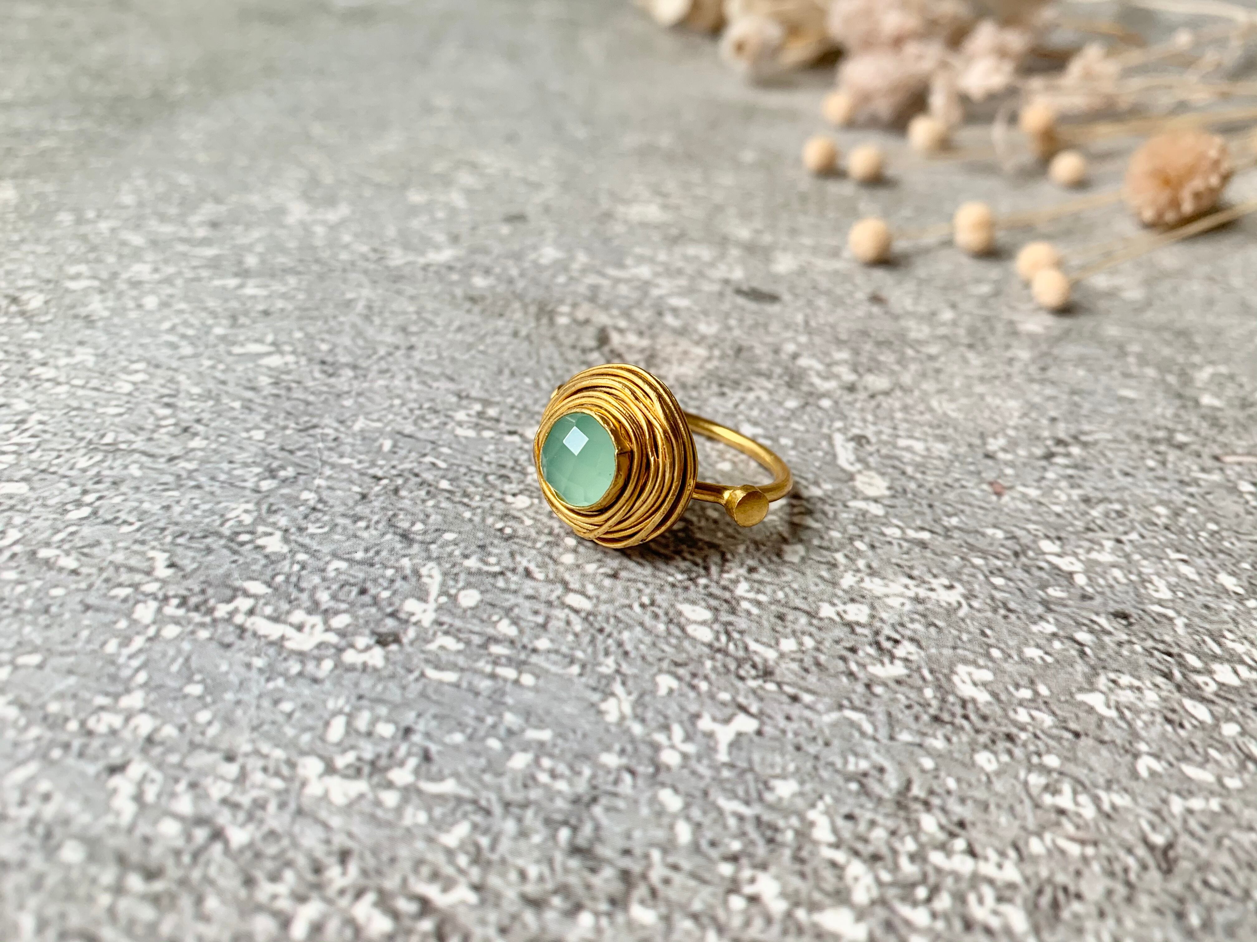 トルコ天然石リング3G