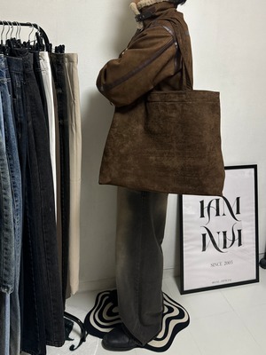 Muffin Premium Suede Tote Bag (3color)
