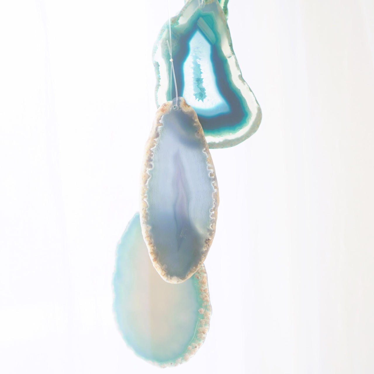 Ocean Planet 02 - アゲートヒーリングチャイム / Agate Sun Catcher Wind Chime 456