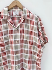 60s ARROW S/S OPEN COLLAR SHIRT MADE IN USA Size M