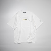 Collage logo T shirts -White Body- yellow×green