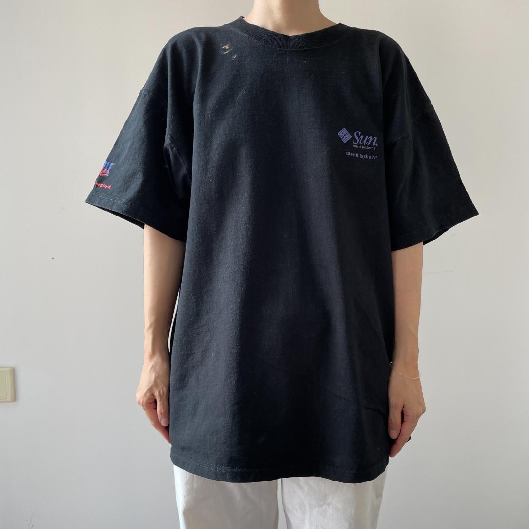 GF654 90s JAVA ロゴ プログラム言語 Tシャツ IT系 企業T 黒 GF654 90s JAVA ロゴ プログラム言語 Tシャツ IT系 企業T 黒