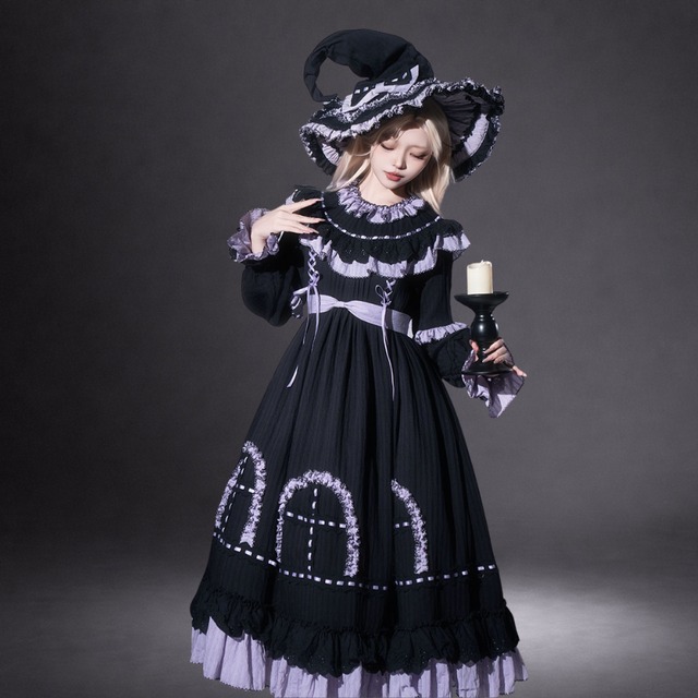 サブカル系 地雷 ゴスロリ ワンピース 魔女 コスチューム イベント コンカフェ衣装｜天使と悪魔