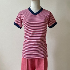 【Dead Stock】MERRYGARDEN 90s V-neck Ringer T-shirt W245