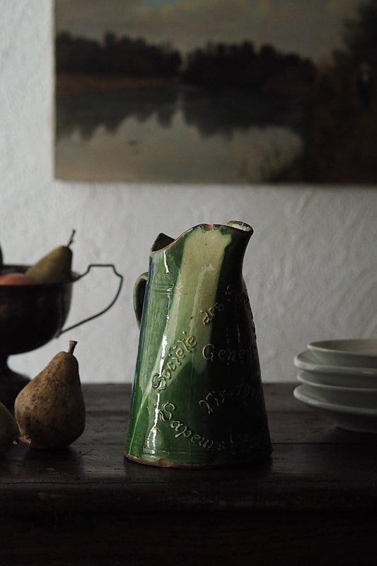 色の変化 陶器水差し-antique pottery pitcher | Pay ID