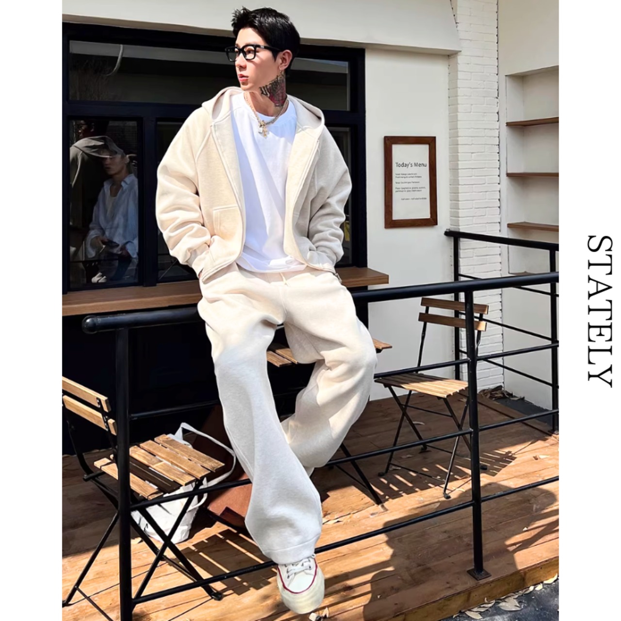 ミニマルZip フーディーセットアップ/2color_ST25・画像7