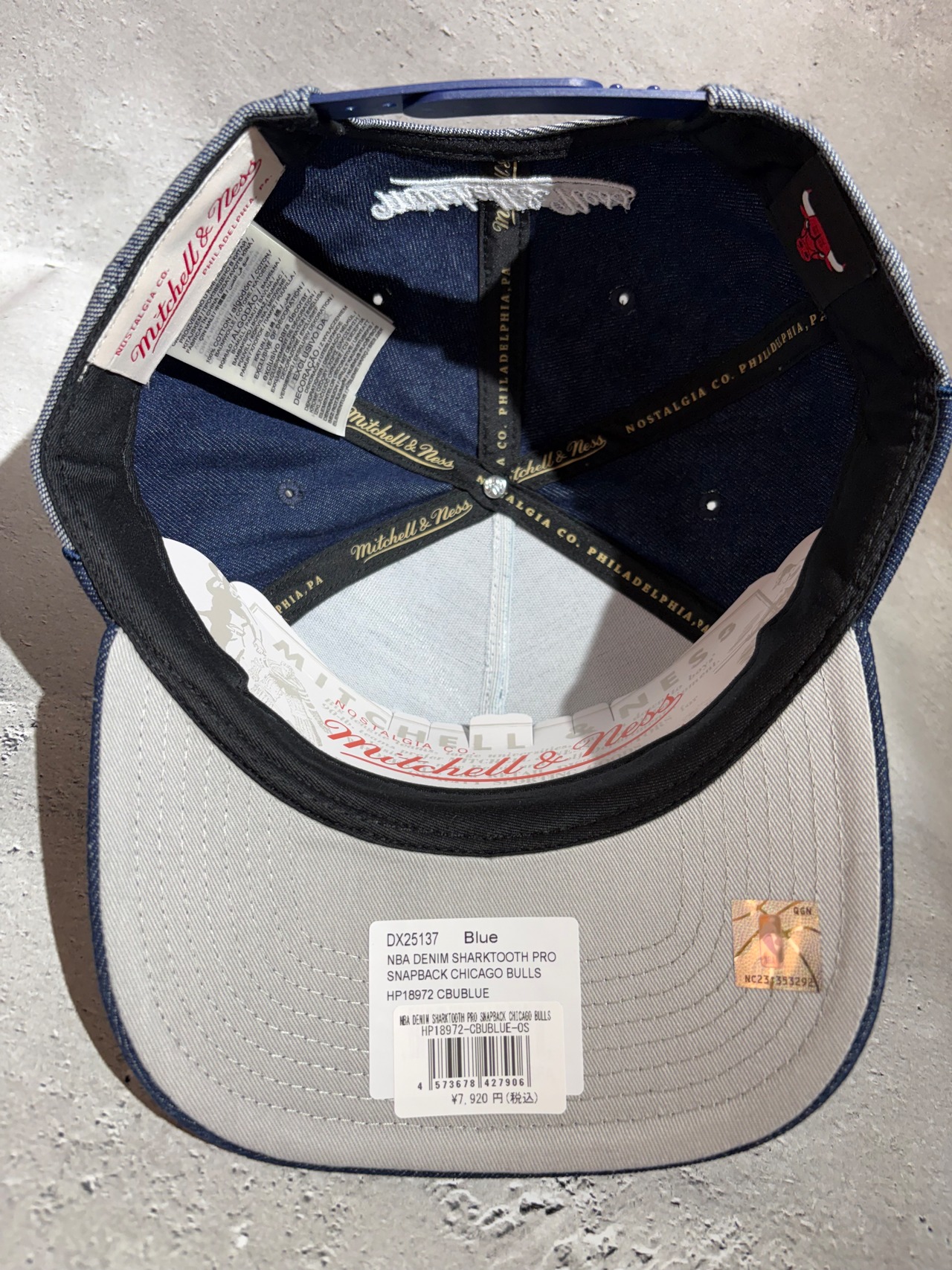 Mitchell&Ness/ミッチェルアンドネス NBA シカゴ・ブルズ デニム キャップ