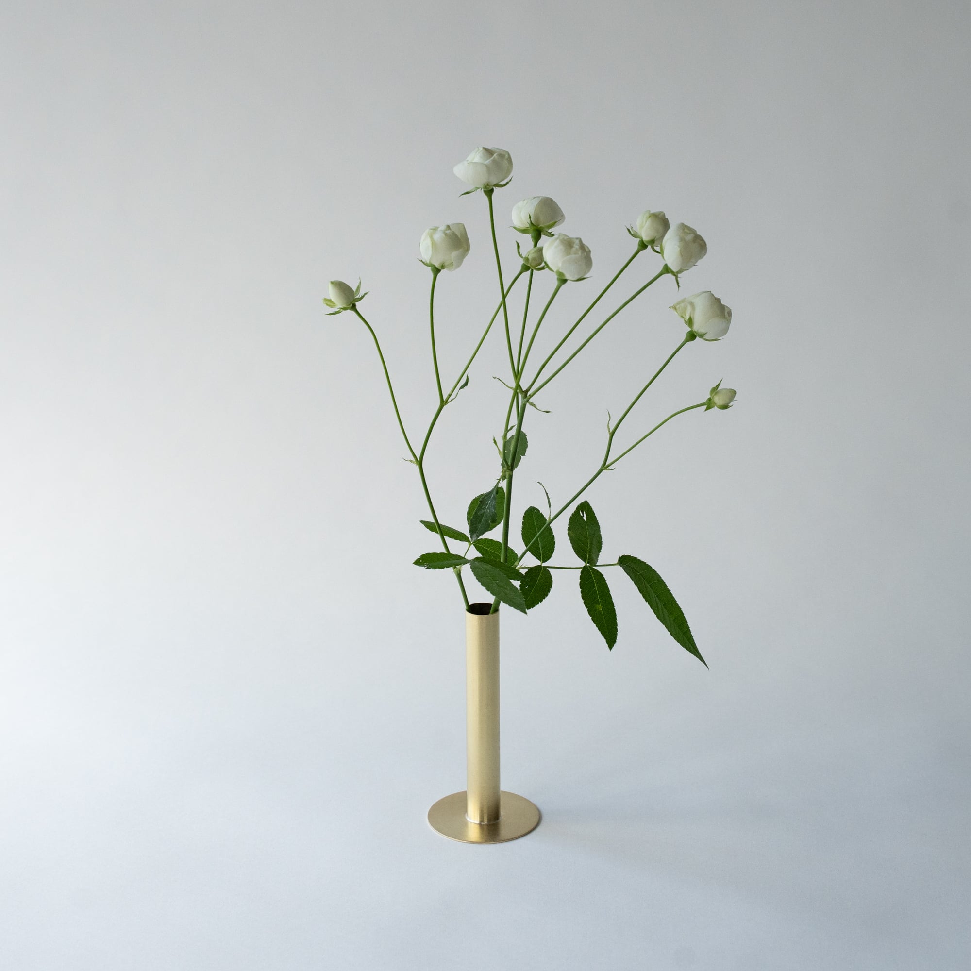真鍮の一輪挿し<シリンダー>/ S single flower vase / brass | KUMIJI