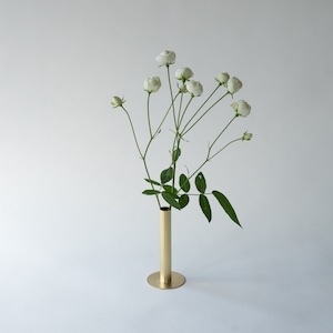真鍮の一輪挿し＜シリンダー＞/ S　single flower vase <cylinder-S> /  brass　