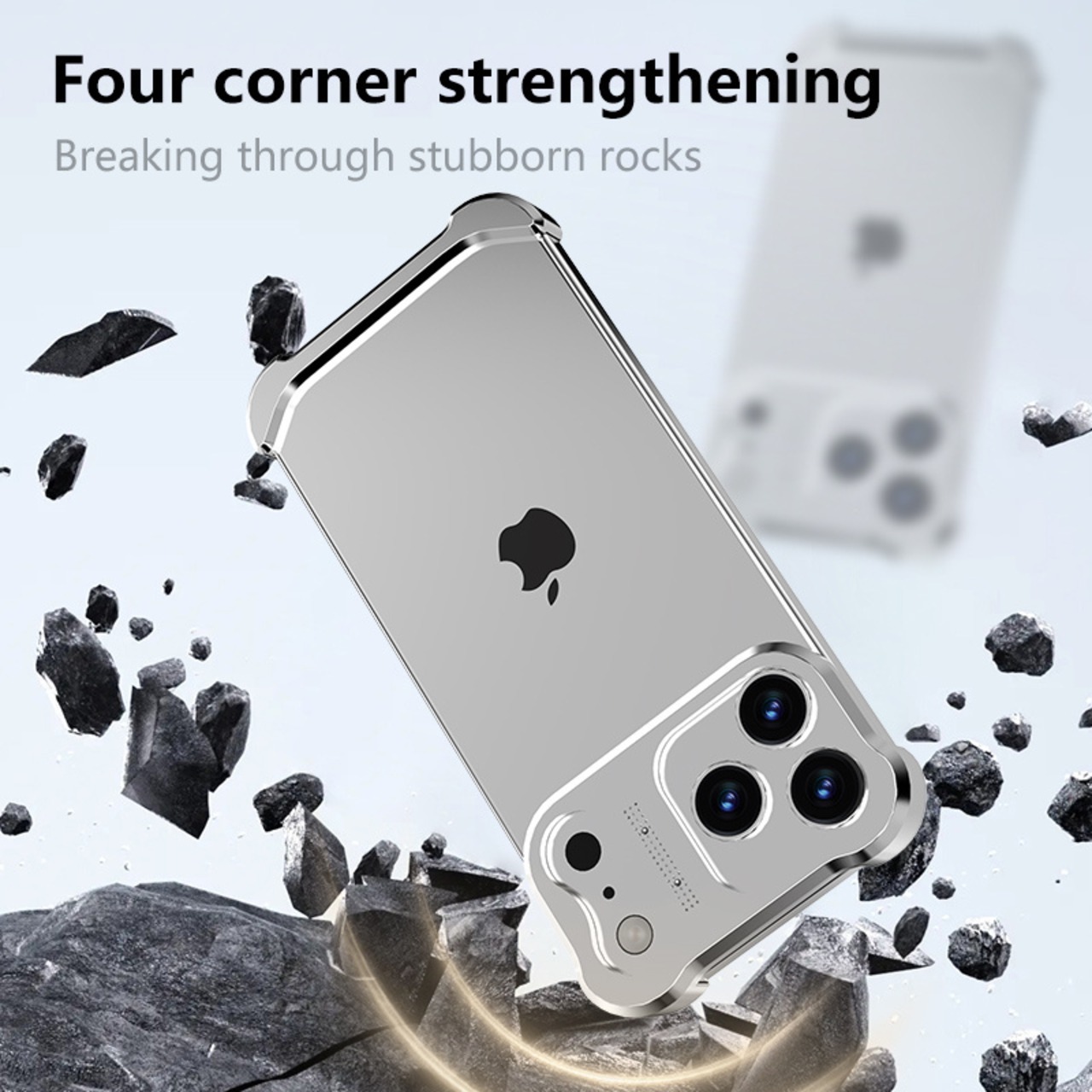 ◆iPhone 17/16/15/14/13/Pro/Pro Max/Plus/Air◆ Irregular Aluminum Bumper Phone Case / イレギュラー アルミニウム バンパー スマホケース