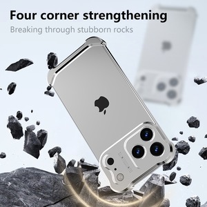◆iPhone 17/16/15/14/13/Pro/Pro Max/Plus/Air◆ Irregular Aluminum Bumper Phone Case / イレギュラー アルミニウム バンパー スマホケース