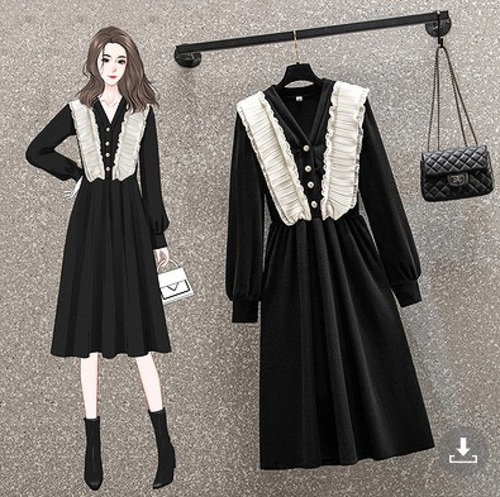 【大きいサイズL-4XL】【春夏新作】ファッションワンピースsecmtf-293117