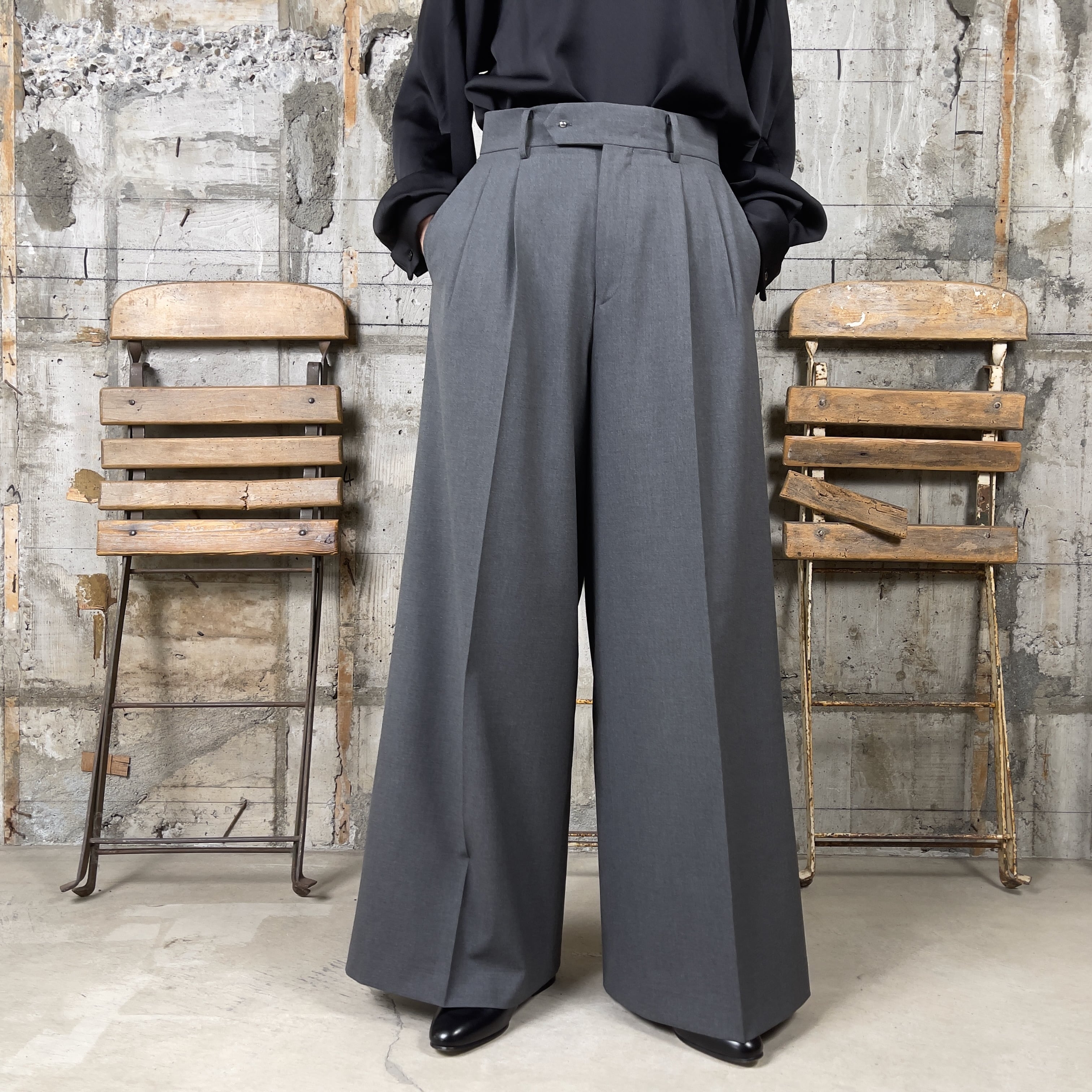 HYKE【ハイク】P/R STRETCH WIDE LEG PANTS (13299) | glamour online 
