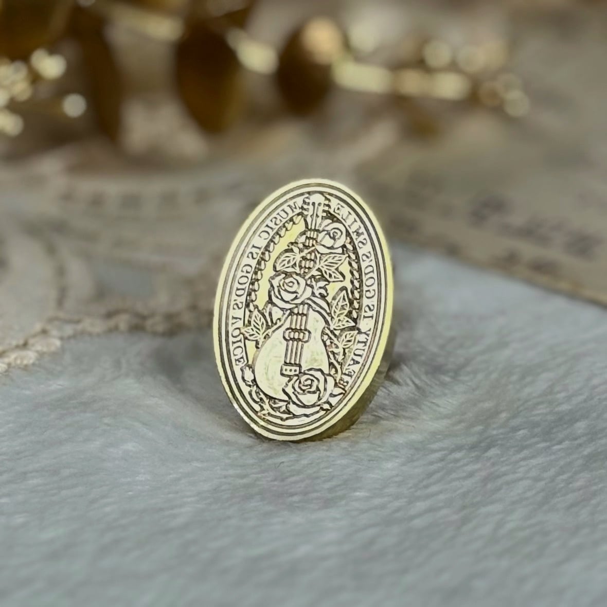 【縦30㎜×横20㎜】バイオリン4【スタンプヘッド】#SWH-48