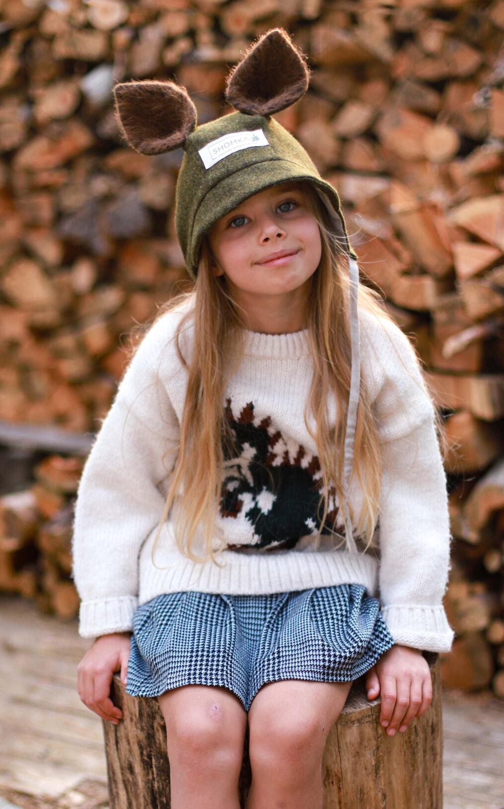 SHOMKA 即納】wool squirrel bonnet♡ | Moon port