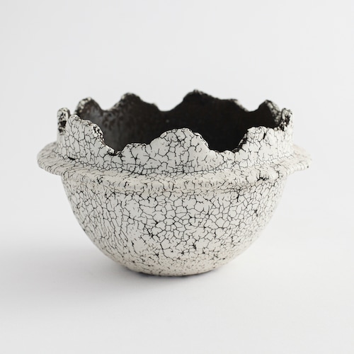-罅化粧- Bowl Pot(中根楽) ※Medium No,008