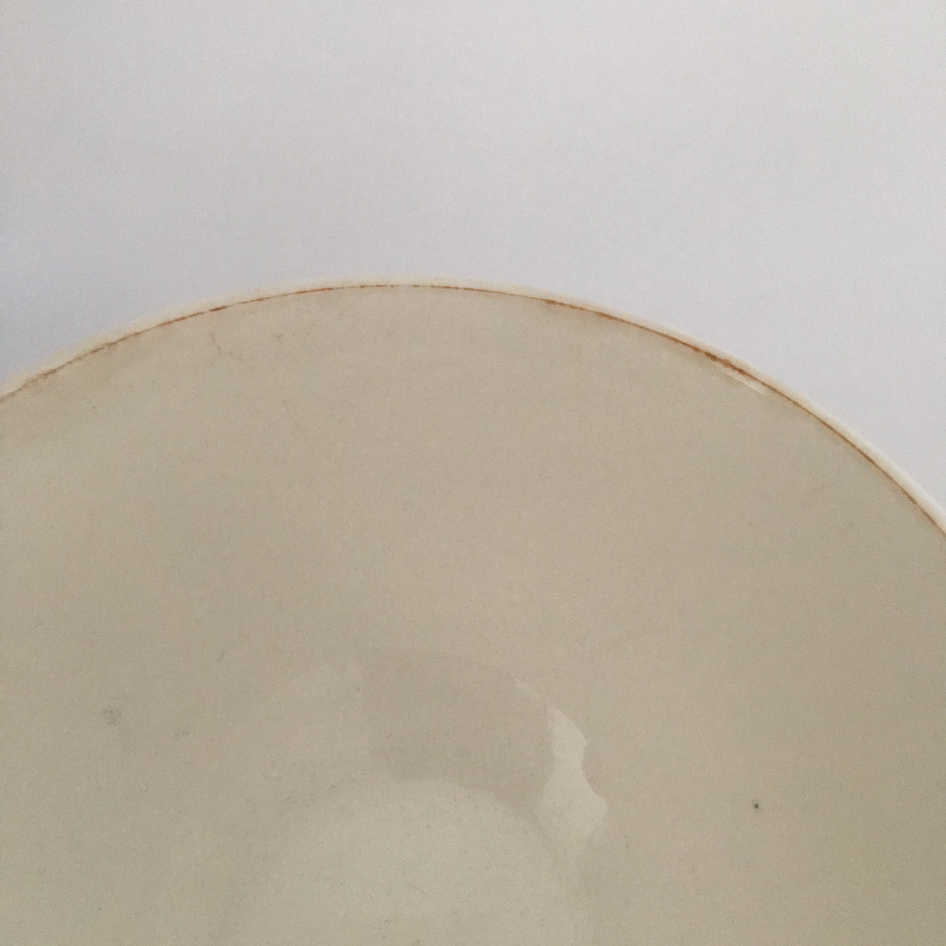 カフェオレボウル イエロー 黄色 ドット 水玉 フランス アンティーク