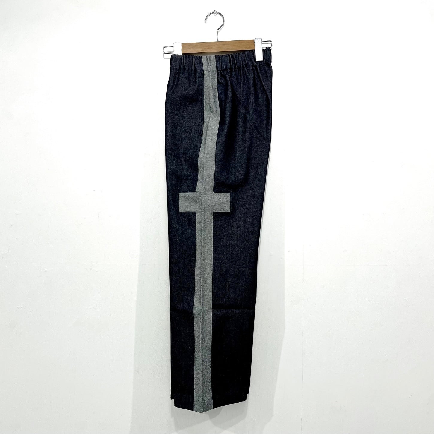 FUTATSUKUKURI / デニムクロスラインパンツ（Navy） | new pure plus