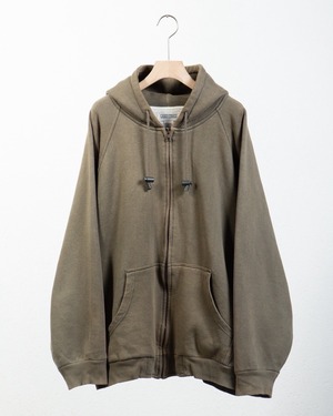 good faded raglan hoodie sweat / thermal liner / COLOR:KHAKI