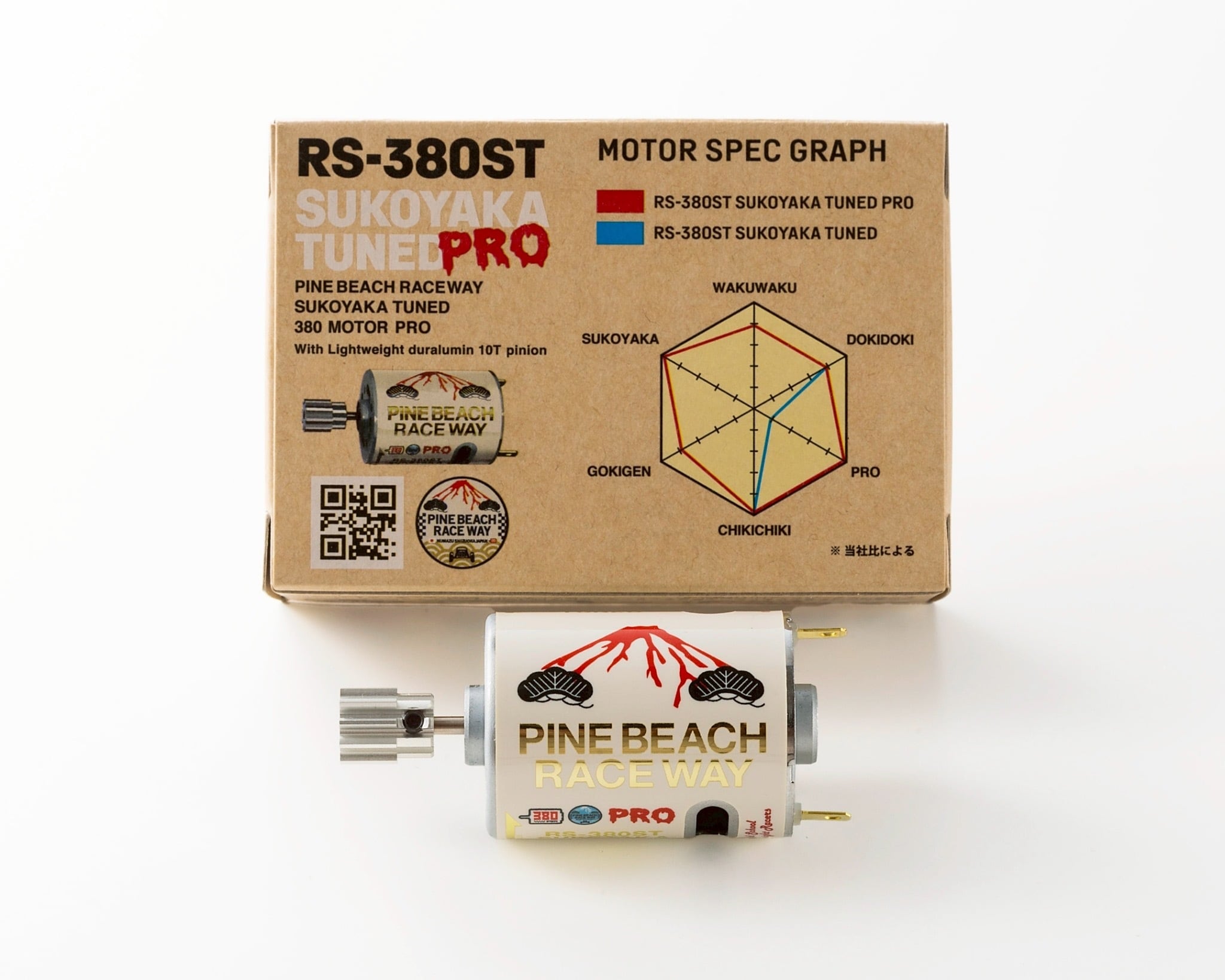 PINE BEACH RACEWAY すこやかチューンモーターセット(最終価格) RS-380STPすこやかチューンモーターPRO10枚ピニオン付 | PINE BEACH RC
