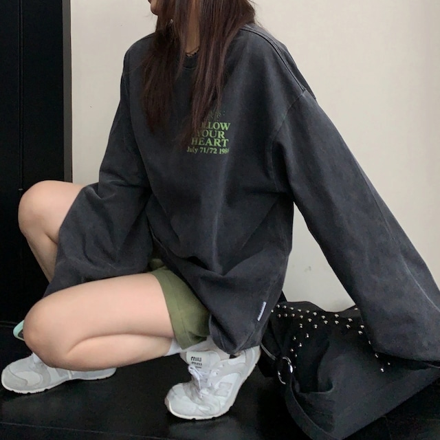 バックロゴヴィンテージライクルーズTシャツ 1col R02696