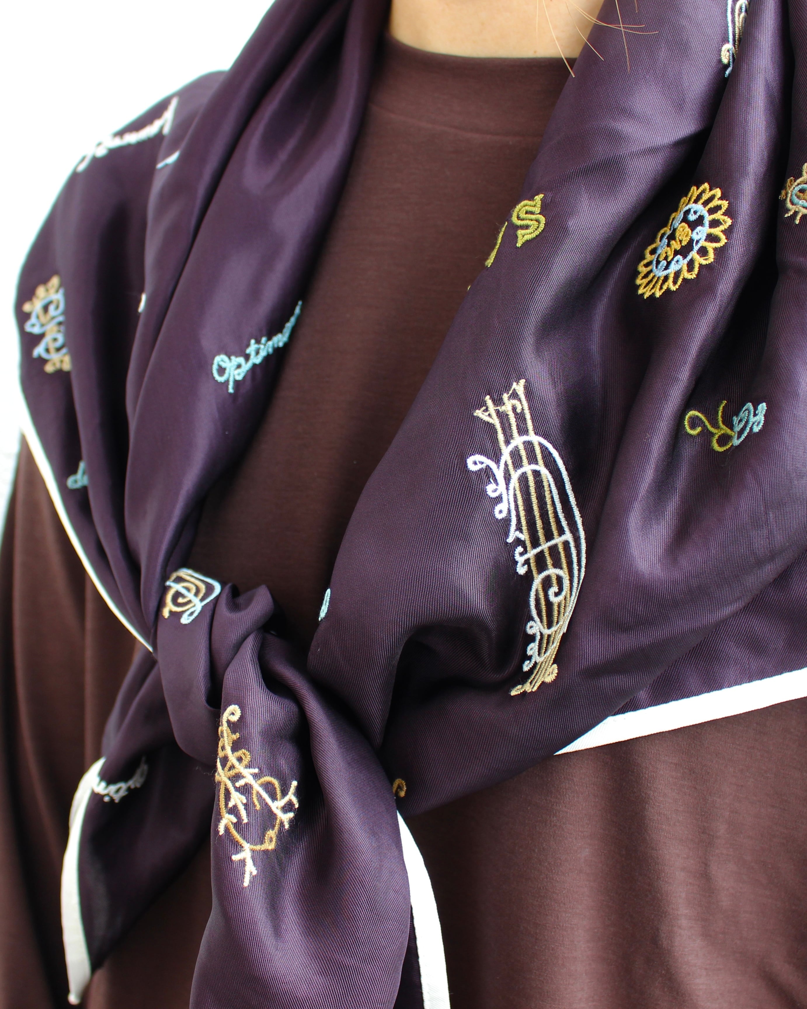Sea New York/embroidery scarf