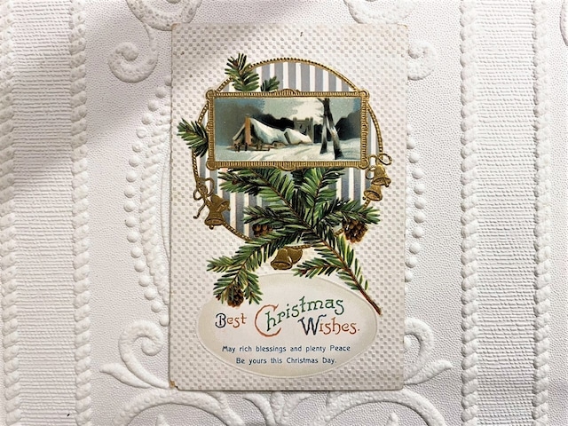 【GPG011】【Christmas】antique card /display goods