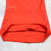 フラメンコ 衣装 ファルダ スカート レッド系 ハイウエスト ロング 赤 鮮やか 無地 シンプル 練習 レッスン 伸縮 ストレッチ ペチコート インナー 柔らかい生地 ダンス衣装 華やか ステージ イベント