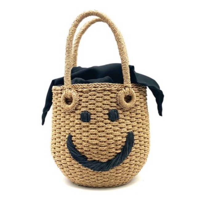 スマイルかごバッグ お散歩用バッグ ブラウン Dogful スマイルかごバッグ お散歩用バッグ ブラウン Dogful