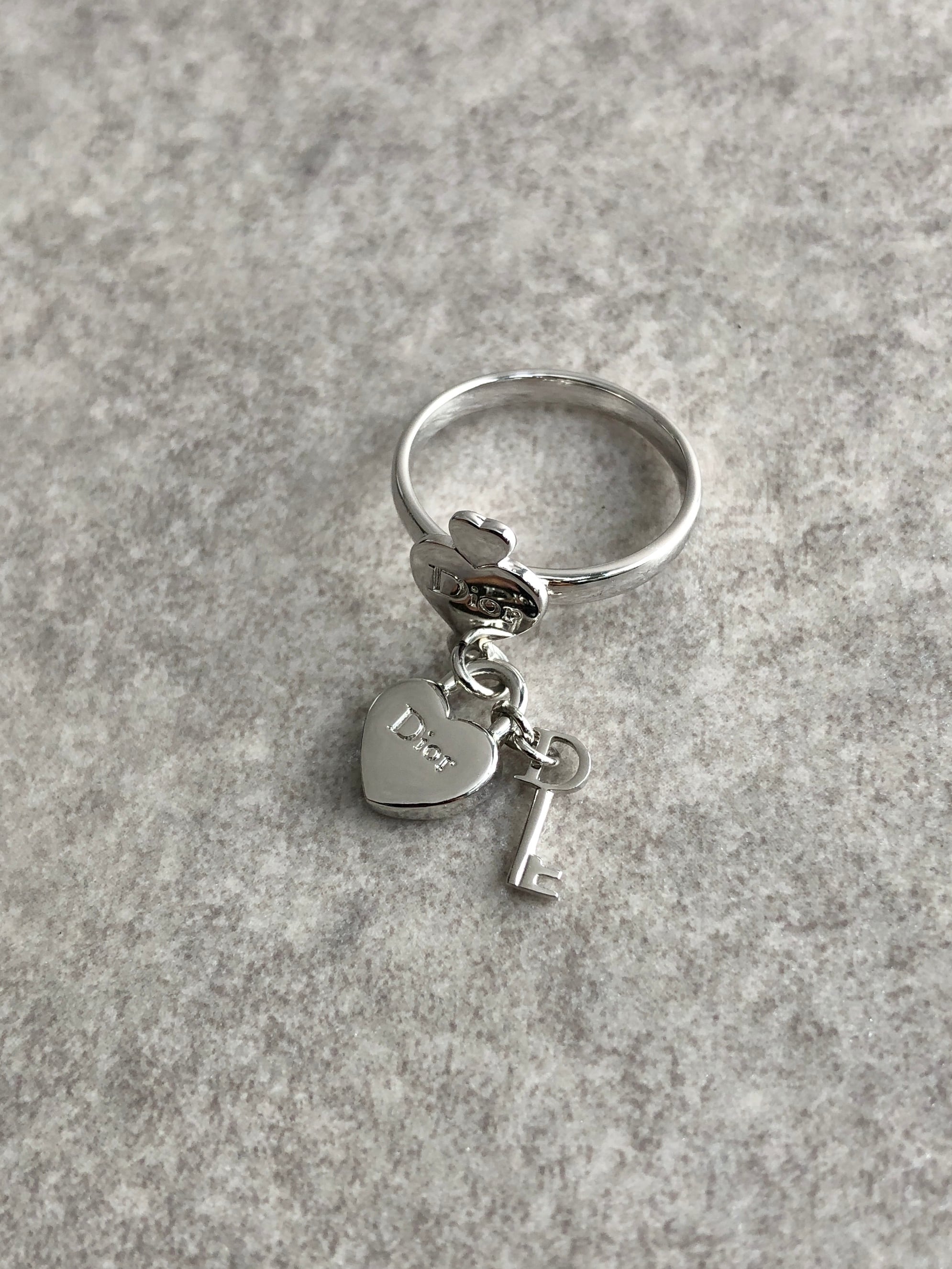 Christian Dior クリスチャン ディオール 指輪 10号 シルバー ロゴ