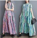 大きいサイズ レディース ロング ワンピース 春夏 秋 新品 半袖