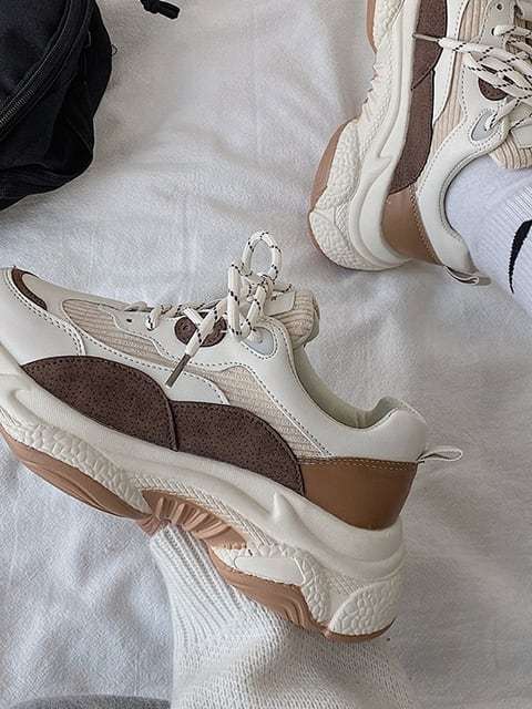 ダッドスニーカー カジュアル 厚底 可愛い 春夏 シンプル 運動靴 Ch0918 可愛い 大きいサイズ韓国レディースファッション通販 Chulachula チュラチュラ