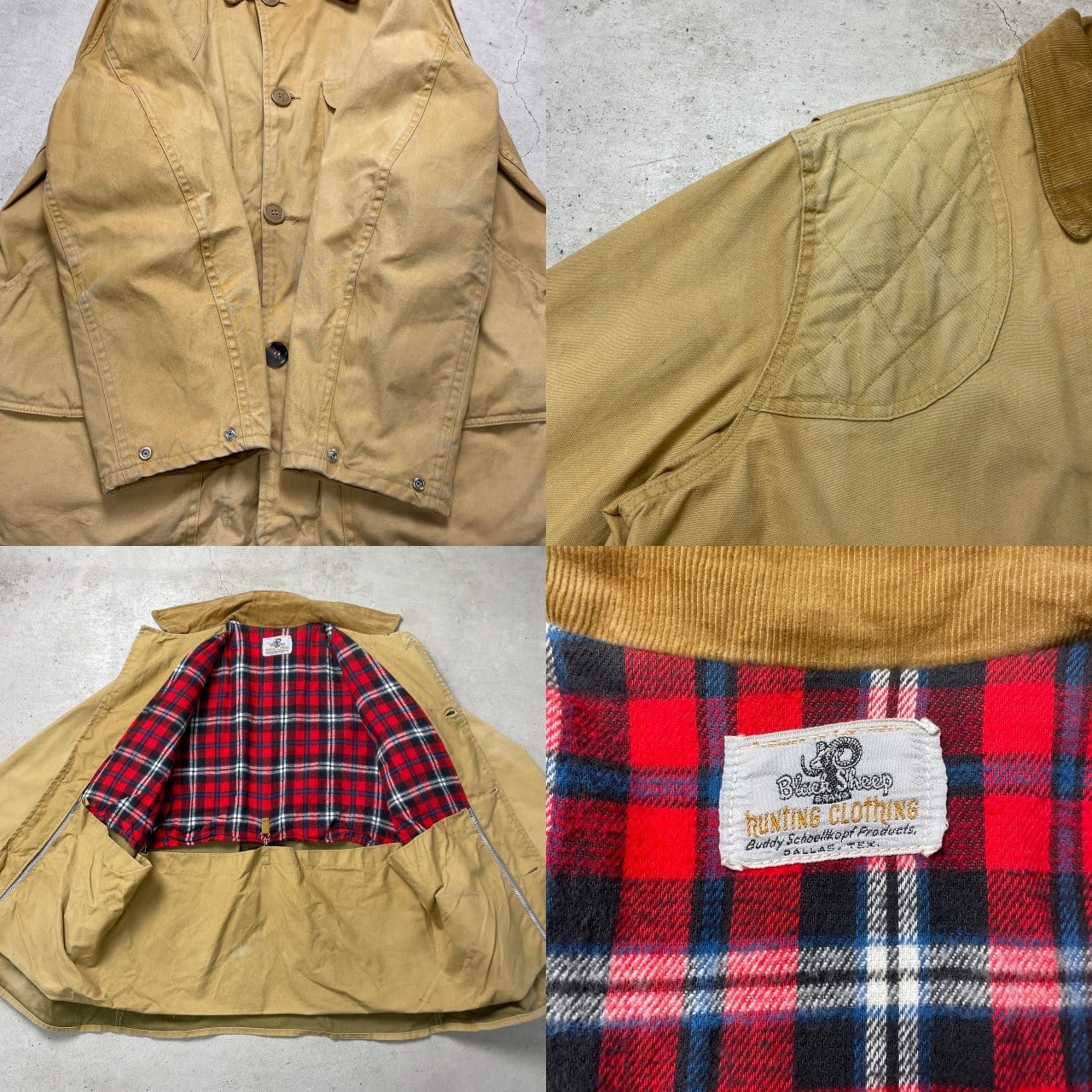 60年代~70年代 Black Sheep BRAND コーデュロイ襟 ダック地