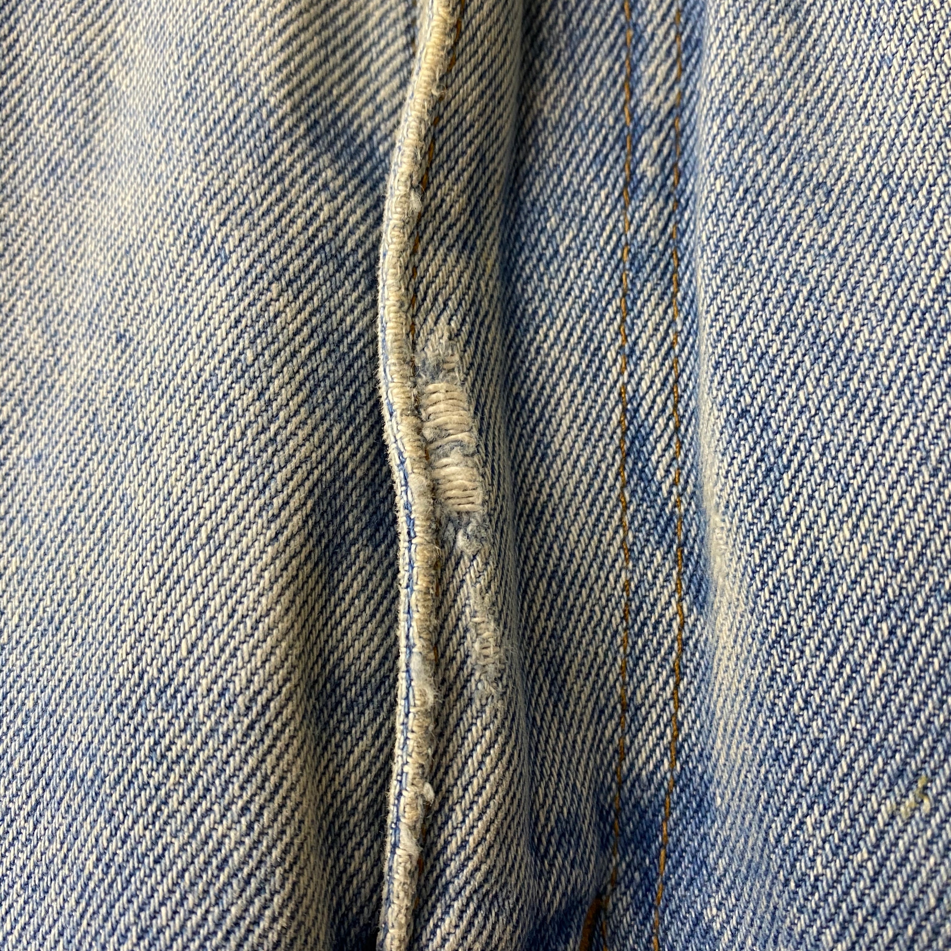 VALENTINO GARAVANI leather patch design denim pants | NOIR ONLINE