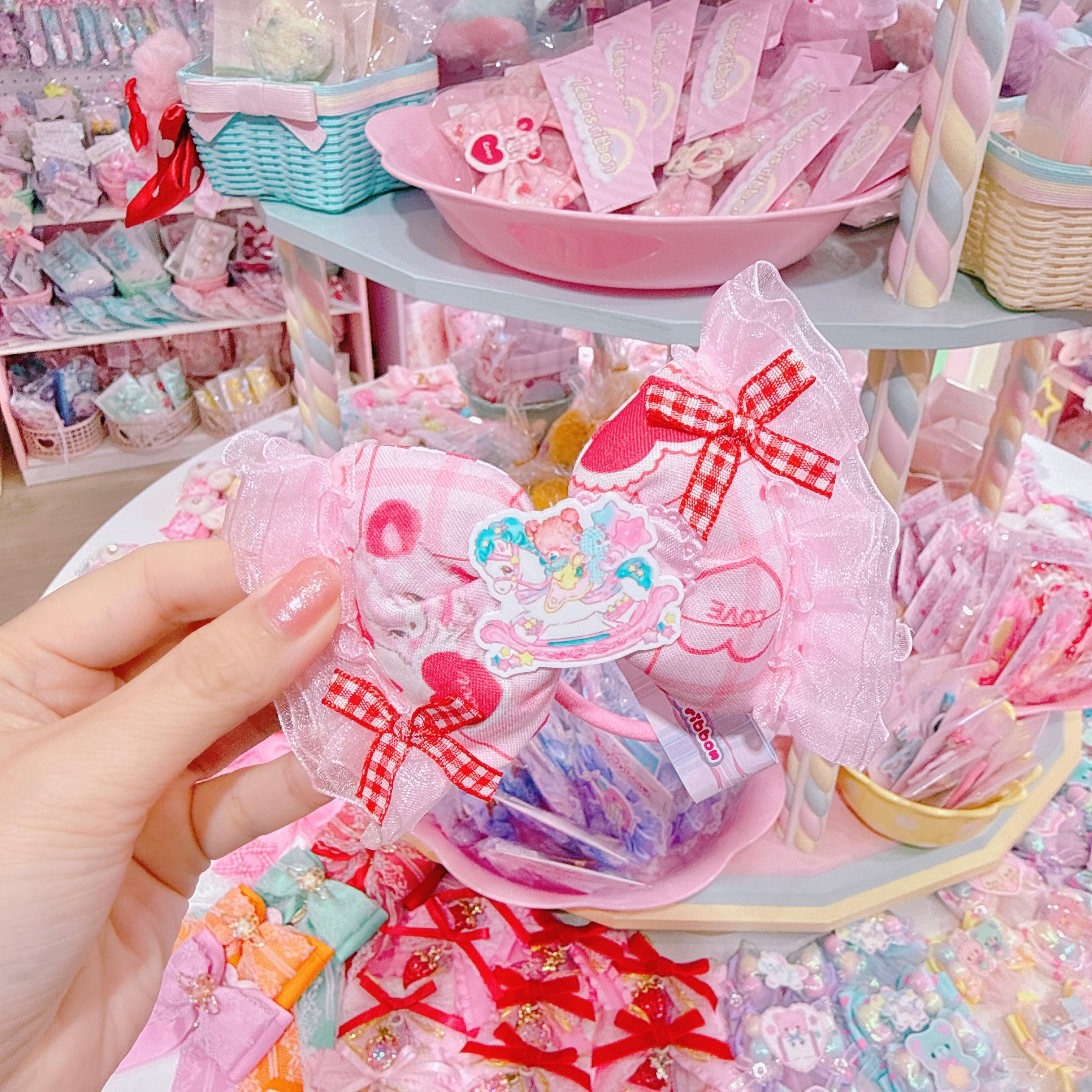 【F7】66-20ファブリックリボンヘアゴム