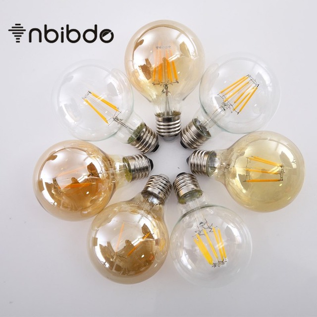 LED 調光ランプアンバークリア G80 E27 ヴィンテージエジソンフィラメント電球家の装飾のためエネルギー節約ランプ Lampade アンプル