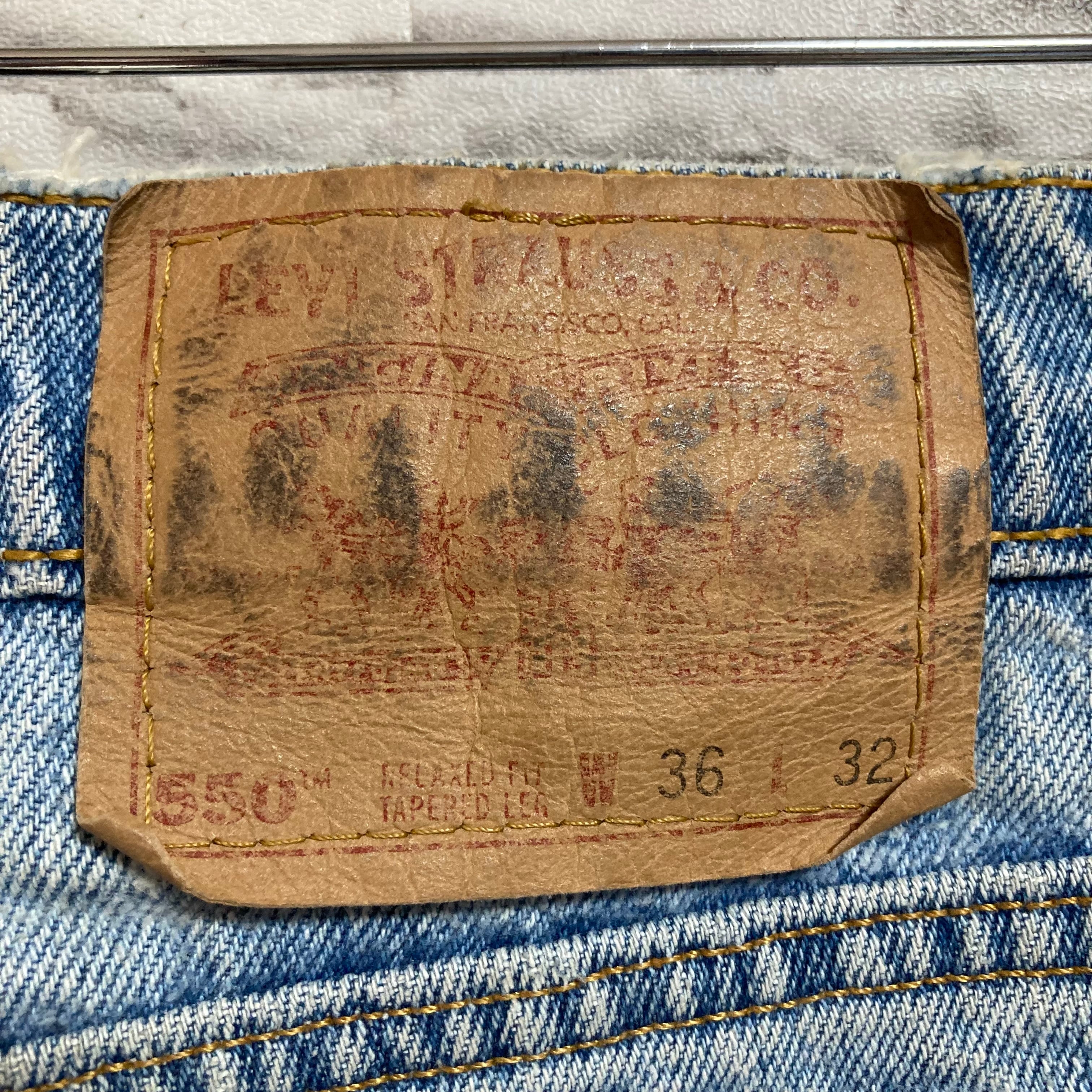 Levi's 550】W36×L32 90s Made in USA Denim Pants Jeans Levi's 550】W36×L32 90s Made in USA Denim Pants Jeans