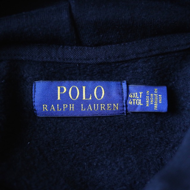 "Polo Ralph Lauren" XXXXL super over silhouette one point logo sweat parka