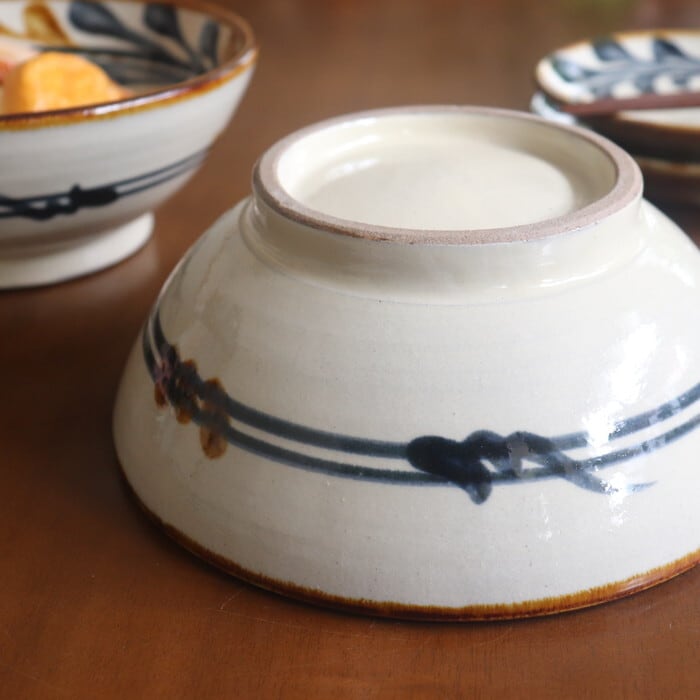 やちむん 陶眞窯 7寸鉢 デイゴ唐草 Yachimun Bowl 21cm #455 | 和食器