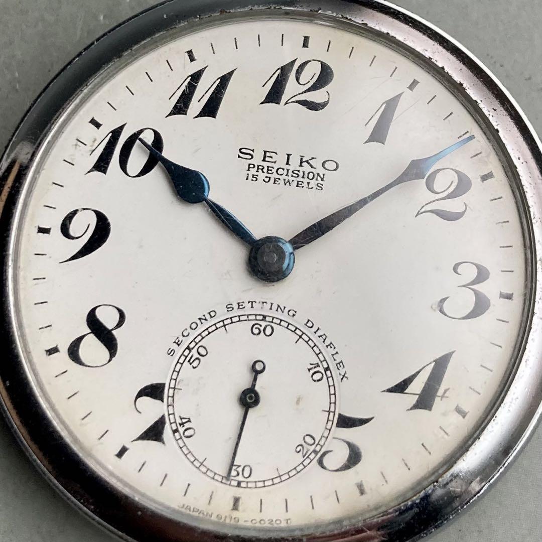 オープンフェイスムーブメント【動作良好】セイコー SEIKO 懐中時計 東鉄 1963年 手巻き 昭和38年