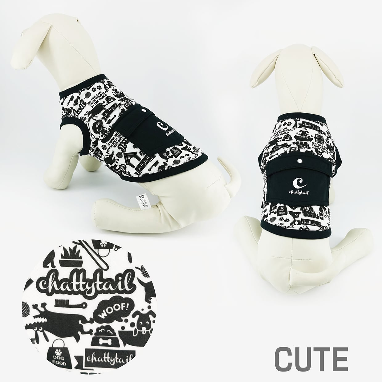 【M☆C】犬服タンクトップ XXLサイズ ！chattytail チャッティーテイル ドッグタンクトップ