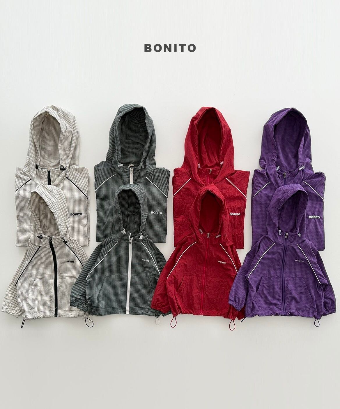 【予約/送料無料】bonito / ラグランウインドジャケット