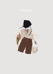 韓国子供服 / 26Autumn / 〖取寄〗valubebe / ベベ フリル ボネットハット / ベビー服  *ベビーFREE *