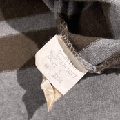 90s CHAPS RALPH LAUREN チャップス ラルフローレン ボーダー柄 襟切替 ラガーシャツ L /グレー系 メンズ