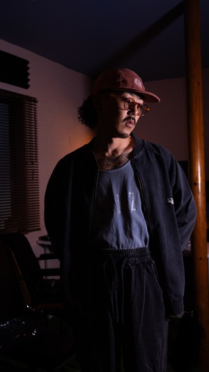 Vintage Washed Sweat Jacket [Black]