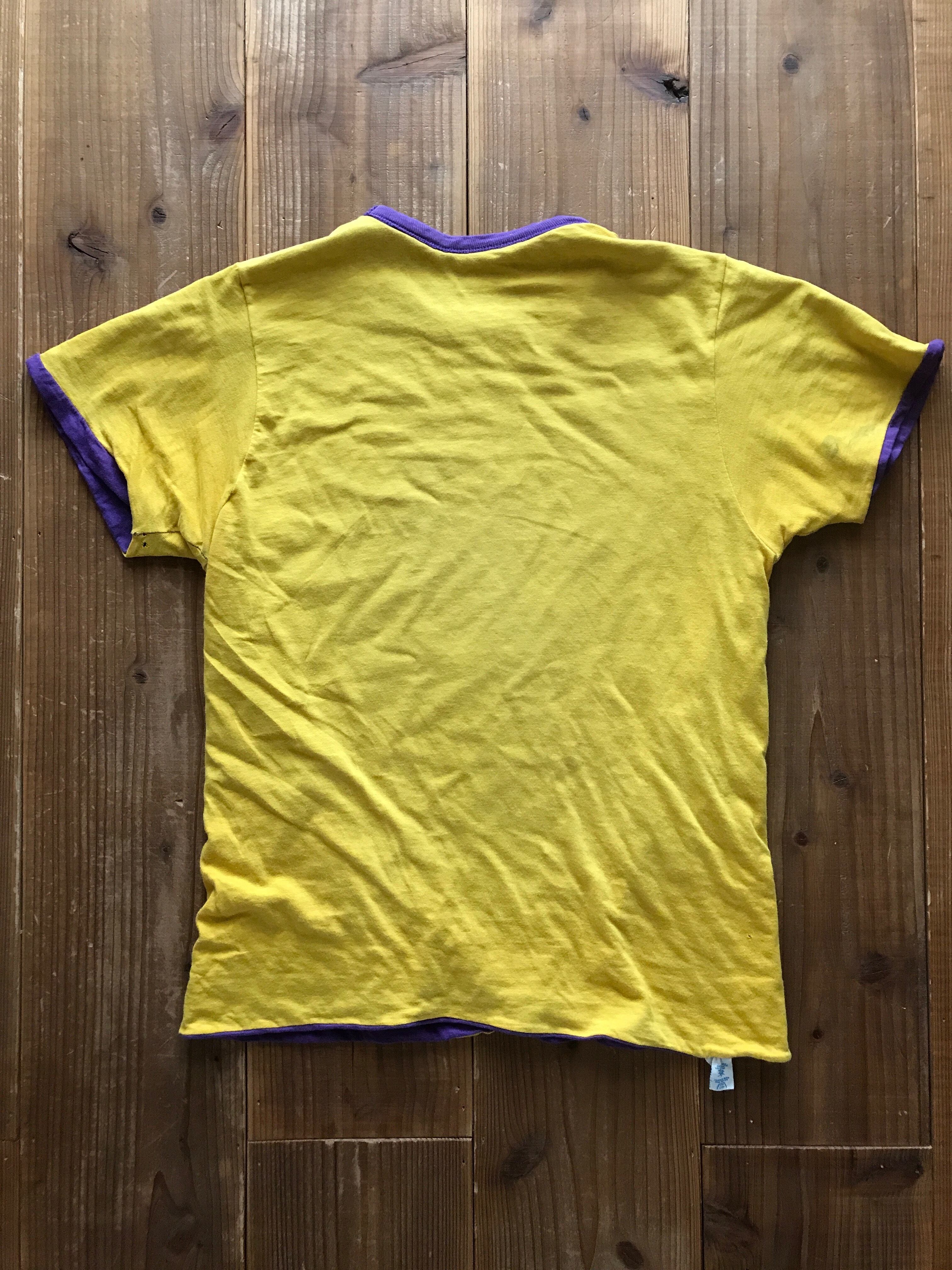 80's トリコタグ　チャンピオン　LOS ANGELES LAKERS リバーシブルTシャツ　表記(M)