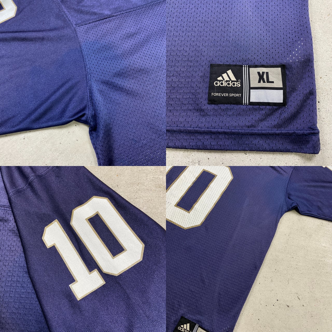 adidas アディダス ノートルダム大学 メッシュ切り替え フットボール