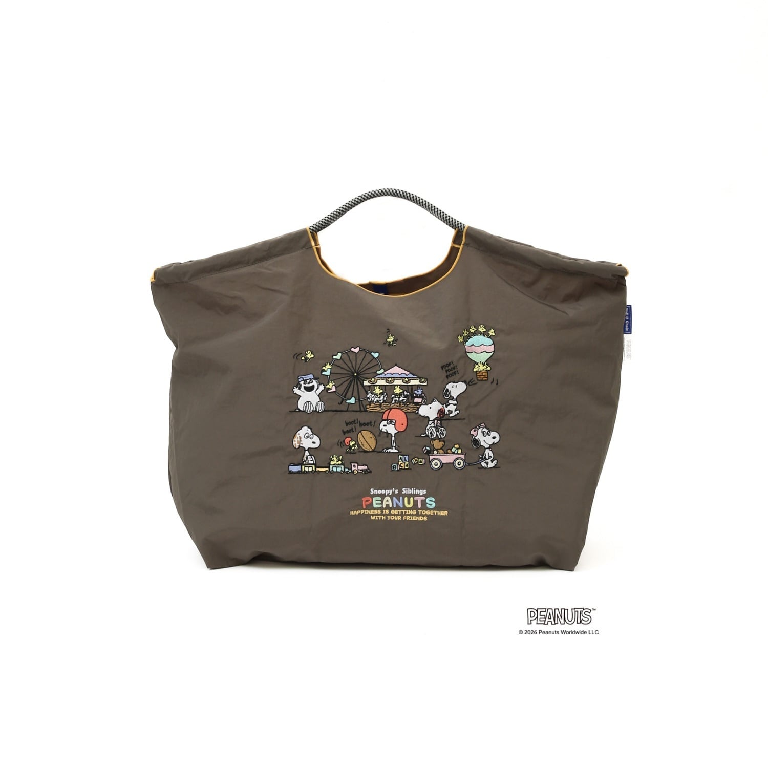 Ball & Chain PEANUTS Lサイズ エコバッグ　スヌーピー 8/10発売】Ball&Chainエコバッグ/スヌーピー シリーズ SNOOPY'S