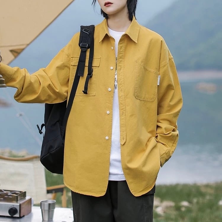 オーバーサイズボタンダウンワークシャツ J0226